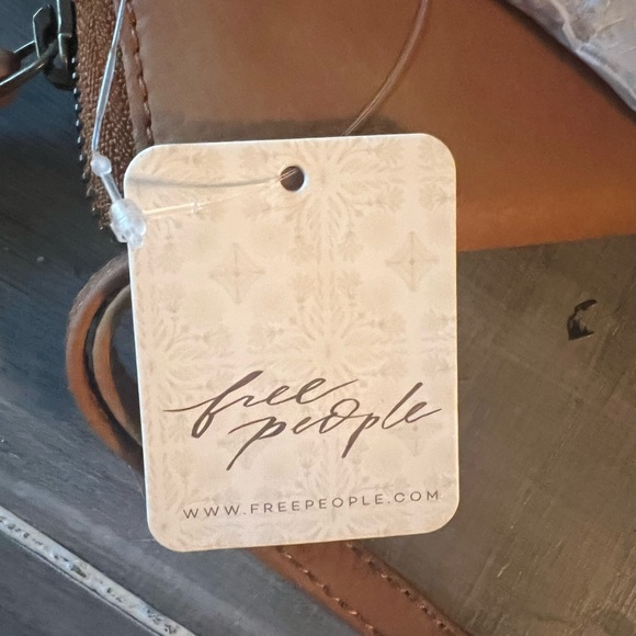 NWT Free People Distressed Vegan Leather Wallet Wristlet - Picture 6 of 6